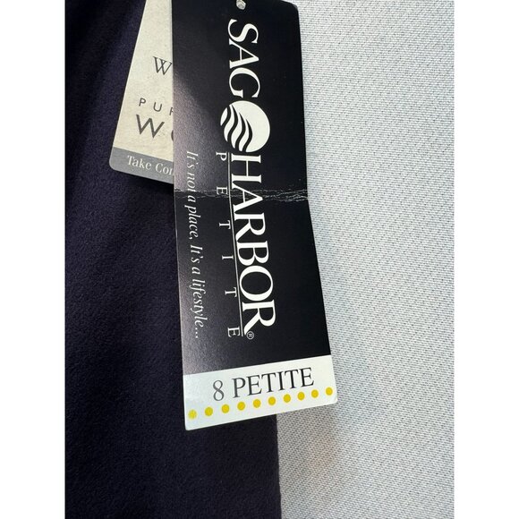 Sag Harbor Womens Wool Skirt 8P Petite Purple - Picture 5 of 11